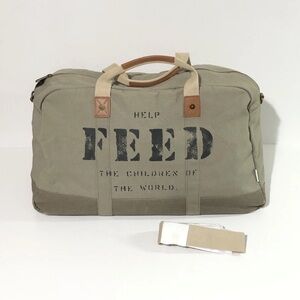 FEED Project Canvas Weekender Duffle Bag Feed The Children Of The World